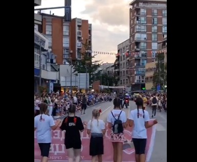 A pride parade in Serbia Viral Video Twitter